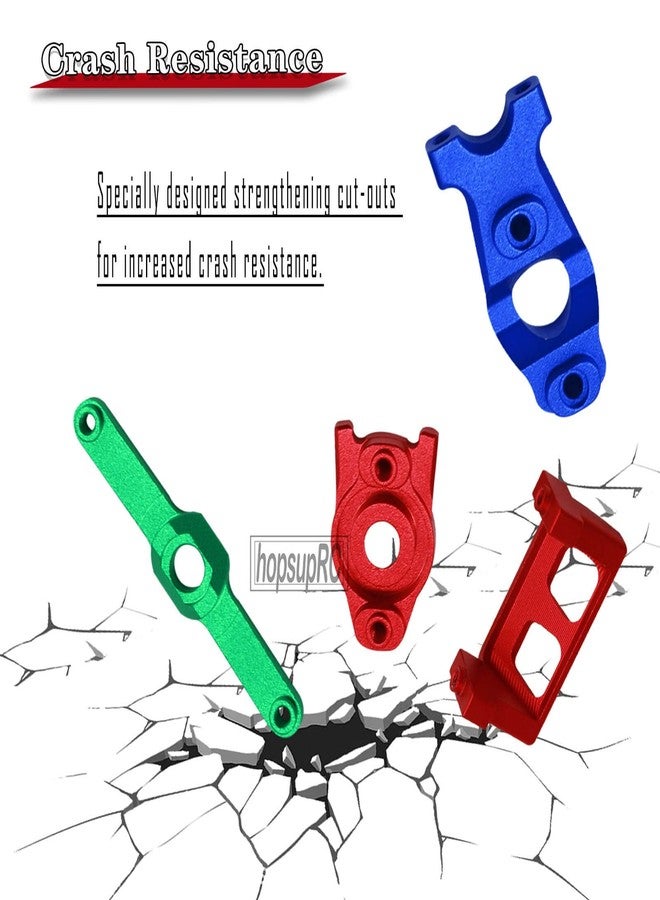 hopsupRC RC Upgrades Part for 1/16 E-Revo/Mini Summit/Mini Slash,Aluminum Servo Guards Protector & Servo Saver Steering Bellcrank,RC Guards Steering Servo Cover Plate,Navy Blue - Image 5